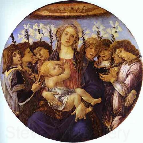 Sandro Botticelli Madonna and Child with Eight Angels